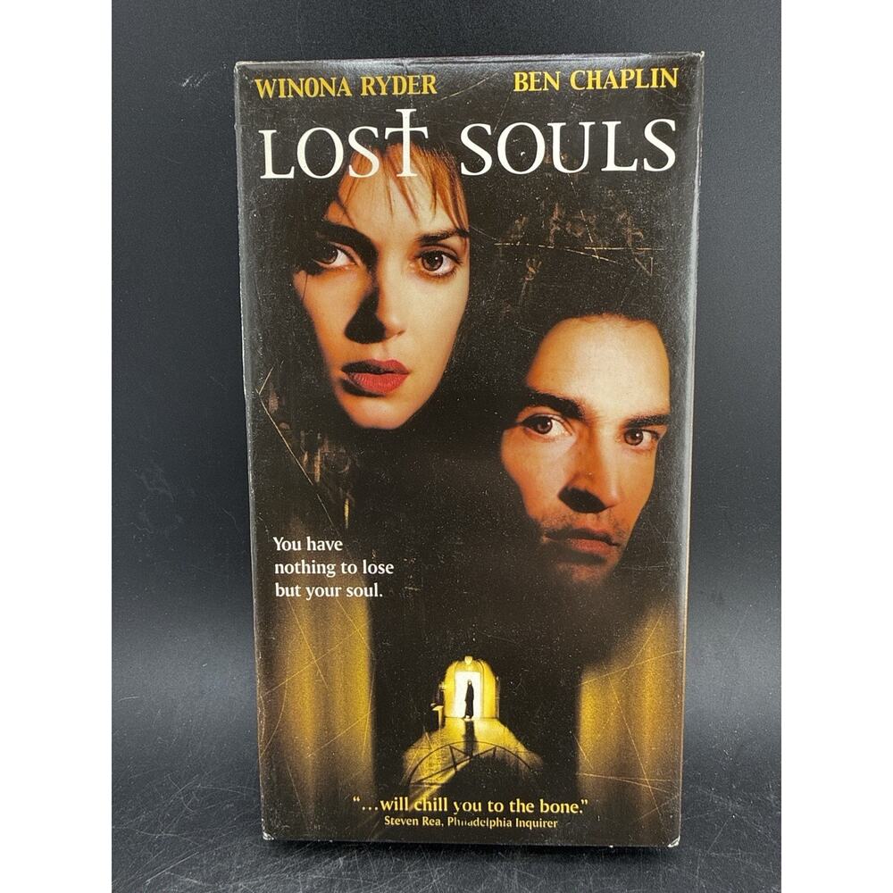 Lost Souls VHS 2000 Winona Ryder Ben Chaplin Horror Thriller Movie